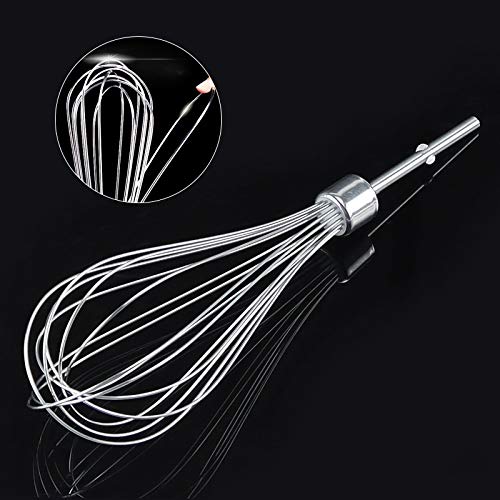  Kitchen Hand Mixer Whisk Attachments KHMPW Stainless Steel Pro Whisk Egg Beater-Hand Mixer Turbo Beaters Replaces KHM512BM,AP5644233,PS4082859,KHM2B By MIFLUS