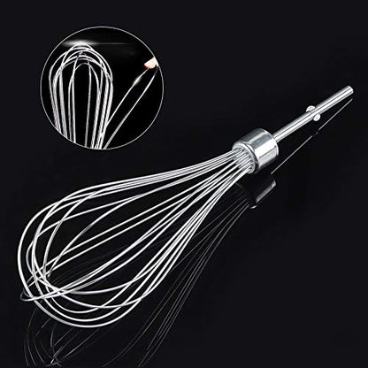  Kitchen Hand Mixer Whisk Attachments KHMPW Stainless Steel Pro Whisk Egg Beater-Hand Mixer Turbo Beaters Replaces KHM512BM,AP5644233,PS4082859,KHM2B By MIFLUS