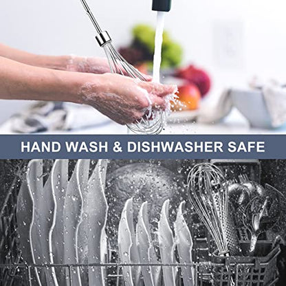  Kitchen Hand Mixer Whisk Attachments KHMPW Stainless Steel Pro Whisk Egg Beater-Hand Mixer Turbo Beaters Replaces KHM512BM,AP5644233,PS4082859,KHM2B By MIFLUS