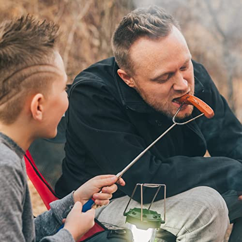  Marshmallow Roasting Sticks 45 Inch 4 Pack Smores Kit - Marshmallows Smores Sticks For Fire Pit Long - Camping Campfire Accessories S'mores Gift Set - Smore Hot Dog Roaster Marshmello Skewers