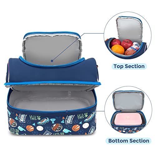  Kids Lunch Bag,Insulated Lunch Box For Girls Boys,Lunch Bag Toddler Teen,School Daycare Cute Travel Bags