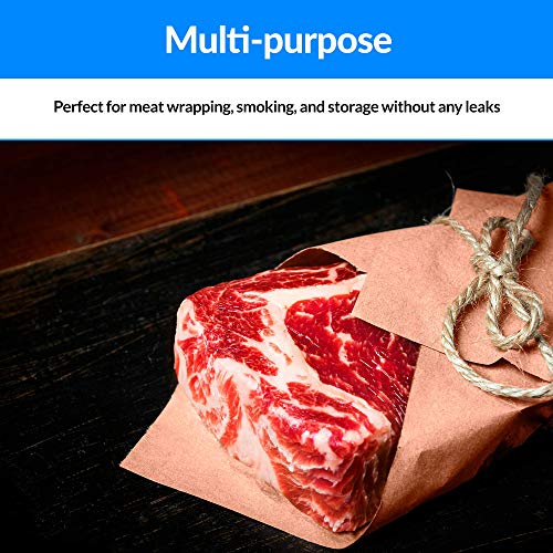  Made In USA | Bulk Value 18 In X 350 Ft (4200 In) Reli. Pink Butcher Paper Roll | Food Grade Peach Kraft Paper For BBQ | Butcher Paper For Smoking Meat | Unwaxed, Meat Wrapping, Meat Smoking (Pink)