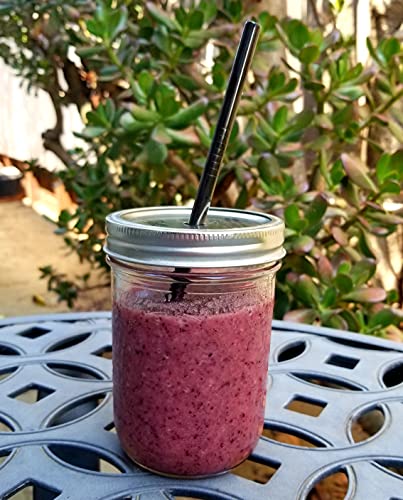  Reusable Metal Stainless Steel Straw Set Of 12 Short 6” Cocktail 8.5” Smoothie And 10.5” Tumbler Drinking Straws Black And Silver Home Bar Backyard Essentials