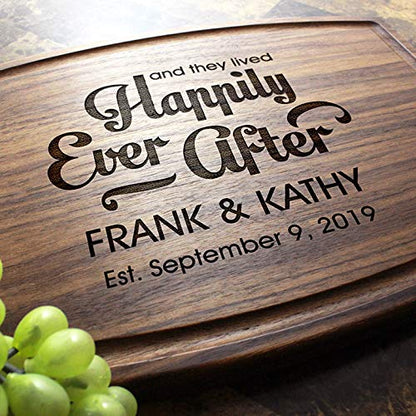  Personalized Wood Engraved Cutting Board Straga (Round Stamp Design No.001)