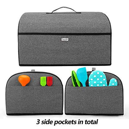 Uxja Toaster Oven Cover Compatible With Hamilton Beach 6-Slice Toaster Oven, Gray