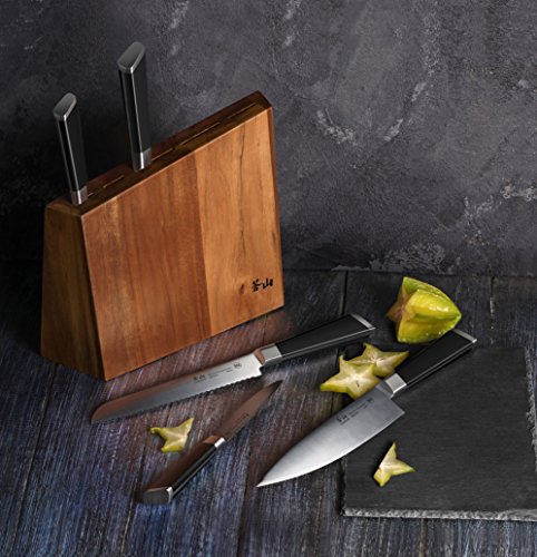  Y2 Series Knife Set, 6-Piece German Steel Block, Silver