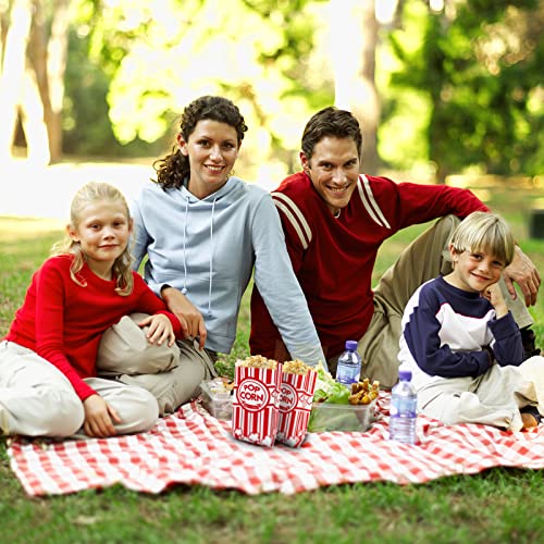  100 Pcs Paper Popcorn Bags, 2 Oz Popcorn Container Red And White Concession Stand Supplies Movie Theme Party Supplies Popcorn Holder