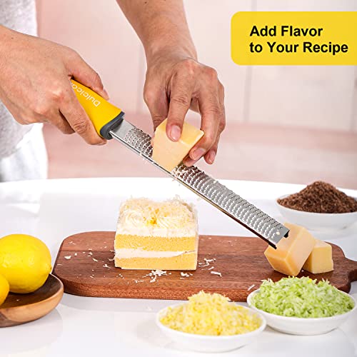  Classic Zester And Grater - Professional Kitchen Lemon Zester For Lime, Cheese, Garlic, Ginger, Chocolate, Vegetables, Fruits, Dishwasher Safe (Narrow)