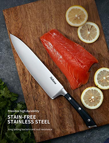  Kitchen Knife Set, 6-Piece Small Knife Set With Wooden Block, Super Sharp, High Carbon Stainless Steel Cutlery Knife Block Set