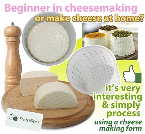  3 Pcs Basic Cheese Mold Soft Sorts Of Cheese 10 Oz (300 Mililiters)