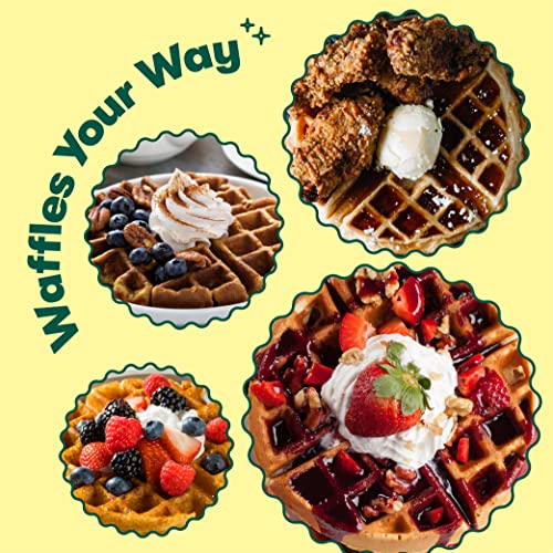 Bella Classic Rotating Belgian Waffle Maker With Nonstick Plates, Removable Drip Tray, Adjustable Browning Control And Cool Touch Handles, Black