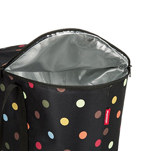  Reisenthel Coolerbag, Collapsible 20-Liter Insulated Tote With Zipper Closure, Dots