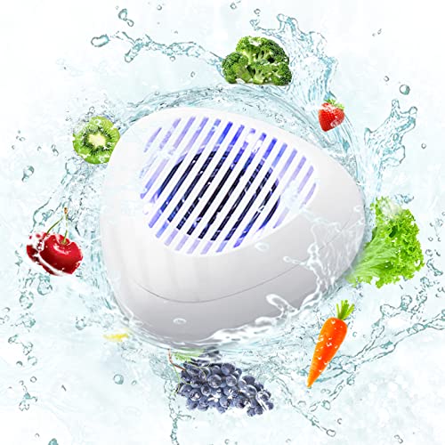  Fruit And Vegetable Washing Machine-Portable Fruit Cleaner Device-Fruit Cleaner Device In Water-Deeply Cleans Fresh Produce-for Cleaning Fruit-Vegetable-Seafood-Tableware（White）
