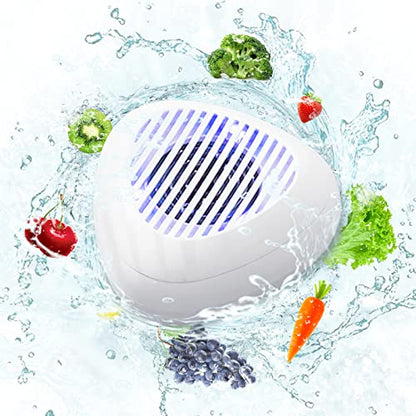  Fruit And Vegetable Washing Machine-Portable Fruit Cleaner Device-Fruit Cleaner Device In Water-Deeply Cleans Fresh Produce-for Cleaning Fruit-Vegetable-Seafood-Tableware（White）