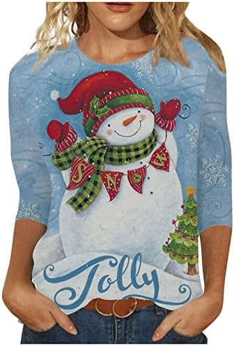  Sweatshirts For Women Loose Fit Cute Loose Tops Sweatshirts Long Sleeve Fashion Christmas Print Pullover Top Fall
