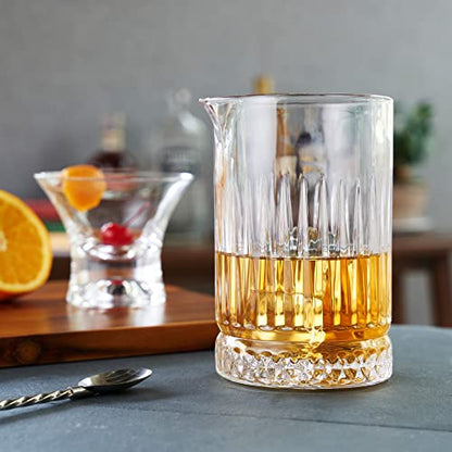  Cocktail Mixing Glass 23 Oz. Crystal Pitcher Pedestal Design Bartending Glasses - Barware Essentials