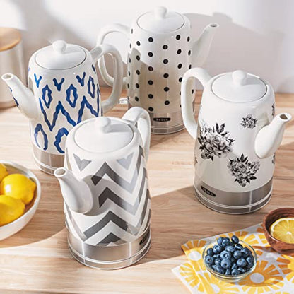 Bella 1.5L Electric Ceramic Kettle - Blue Aztec