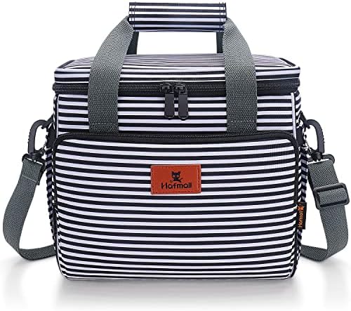  Insulated Lunch Bag For Women/Men, 12L (18 Cans) Leakproof Lunch Box For Adults, Womens Lunch Bag For Work, Reusable Lunch Cooler Tote Bag With Shoulder Strap, Green