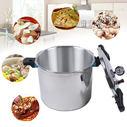  22L Thickened Explosion Proof Pressure Cooker,Large Capacity Pressure Cooker,Pressure Cooker,Rice Cooker,Rice Maker Cooker,Stainless Steel Rice Cooker,Silver Cylindrical Polished Process