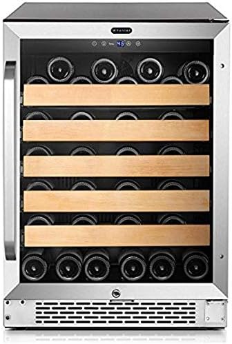  BWR-541STS 24" Built-in 54 Bottle Wine Refrigerator Cooler, Stainless Steel, One Size, Silver