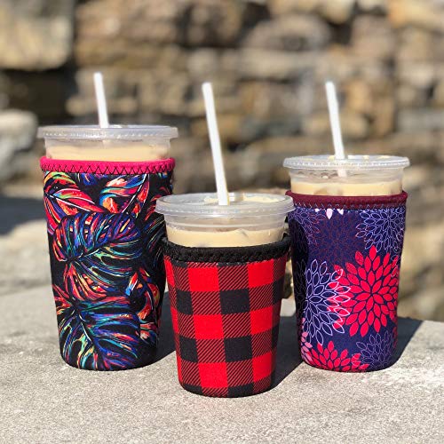 Neoprene Iced Coffee Sleeve - Large Midnight Mums
