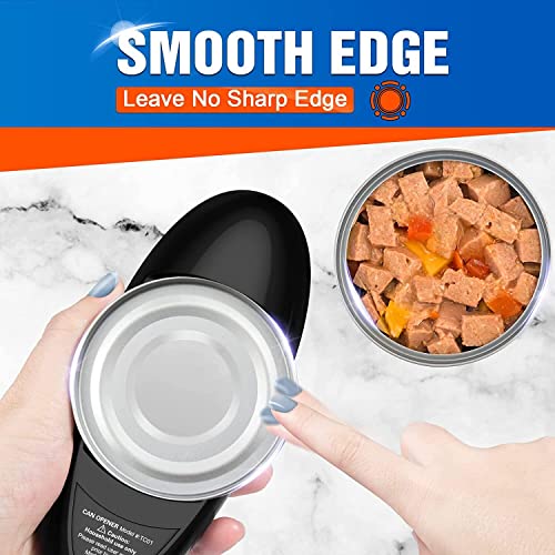  S Free Electric Can Opener, Can Opener Electric Food Safe Use, No Sharp Edge Electric Can Openers For Kitchen, Best Kitchen Gadget Automatic Can Opener For Seniors, Arthritis, And Chef