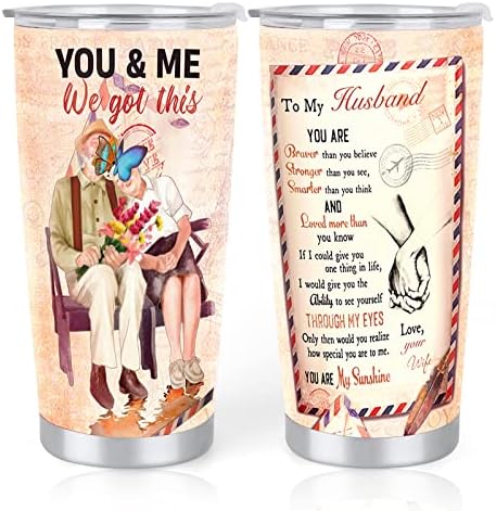  Father's Day Gifts For Husband, 20oz Stainless Steel Vacuum Insulated Tumbler Travel Coffee Mug - Birthday Day Gifts, Christmas Gifts, Valentine's Day For Men - Dishwasher Safe