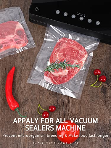  Vacuum Sealer Bags, 2 Rolls 8" X 50' Commercial Grade Bag Rolls, Food Vac Bags For Storage, Meal Prep Or Sous Vide