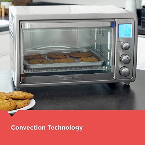 Black & Decker Crisp ‘N Bake Air Fry Countertop Oven With No Preheat, Stainless Steel, TOD5035SS