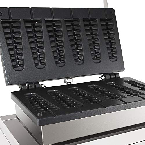  Stick Waffle Maker | Waffle Iron With Red Panel | 110V (6 Pcs)