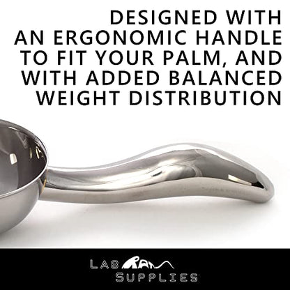  12 Oz Stainless Steel Scoop, 10” L X 3.3” W | For Ice, Dog & Cat Food, Popcorn, Coffee, Candy, Sugar, Flour, Dry Goods, Etc.