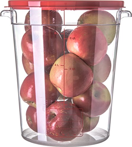  1076607 StorPlus Polycarbonate Round Food Storage Container, 8 Quart, Clear