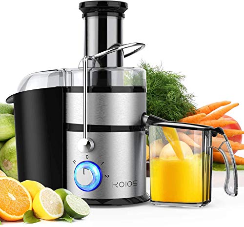  Centrifugal Juicer Machines, Juice Extractor With Extra Large 3inch Feed Chute, 304 Stainless Steel Filter, High Juice Yield For Fruits And Vegetables, Easy To Clean, 100% BPA-Free, 1200W Powerful, Dishwasher Safe, Included Brush
