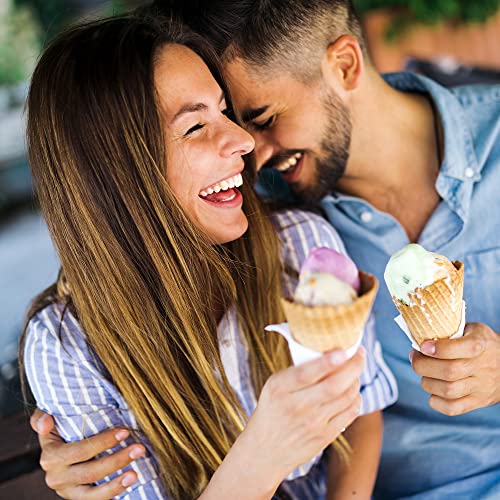  Ice Cream Scoop - Heavy Duty Stainless Steel Icecream Scooper With Non-Slip Rubber Grip - Professional Metal Ice-Cream Spade - Dishwasher Safe – Black
