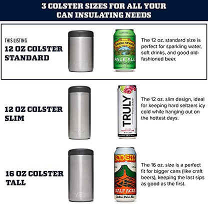 Yeti Rambler 12 Oz. Colster Can Insulator For Standard Size Cans, Granite Gray