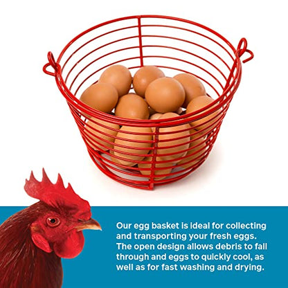  8 Inch Red Egg Basket 468