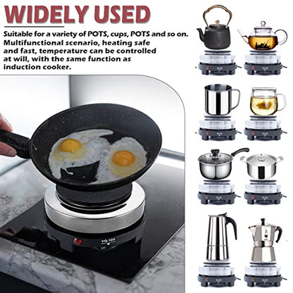  Mini Electric Heater Stove, 500W Multi-Function Portable Stove Kitchen Cooktop Electric Heater For Ceramic Glass Stainless Steel Kitchen Utensils