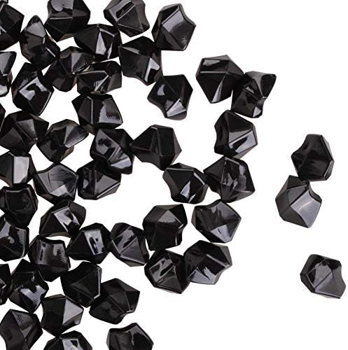  Patriotic Acrylic Ice Rocks Crystals Gems ~550 Pcs 3 Lbs Bulk Bag For Vase Filler Table Scatter Party Wedding Arts Crafts Decoration Display Idea -Red Blue Clear Blend