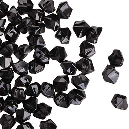  Patriotic Acrylic Ice Rocks Crystals Gems ~550 Pcs 3 Lbs Bulk Bag For Vase Filler Table Scatter Party Wedding Arts Crafts Decoration Display Idea -Red Blue Clear Blend