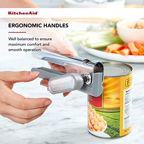 KitchenAid No Mess Multi Function Can Opener, One Size, Gray