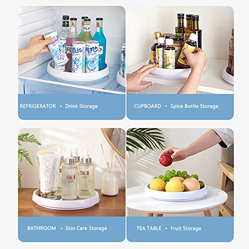  Pantry Lazy-Susan Turntable Cabinet Organizer - 10-inch Non-Skid Spin Spice Rack - 2 Pack Lazy Susans For Fridge BPA Free
