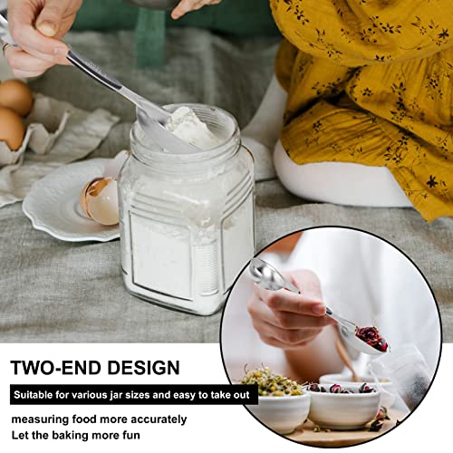  Measuring Spoons, Magnetic Measuring Spoons Set Of 8 Stainless Steel Dual Sided Teaspoon And Tablespoon Stackable With Leveler Fits In Different Spice Jars For Dry And Liquid Ingredients… (X1)
