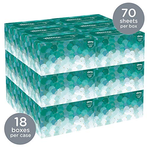 Kleenex Hand Towels (11268), Ultra Soft And Absorbent, Pop-Up Box, 18 Boxes / Case, 70 Paper Hand Towels / Box, 1,260 Sheets / Case