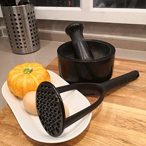  Potato Masher,Nylon Potato Masher,Safe For Non-Stick Cookware. Cooking And Kitchen Gadget. (Nylon Black)