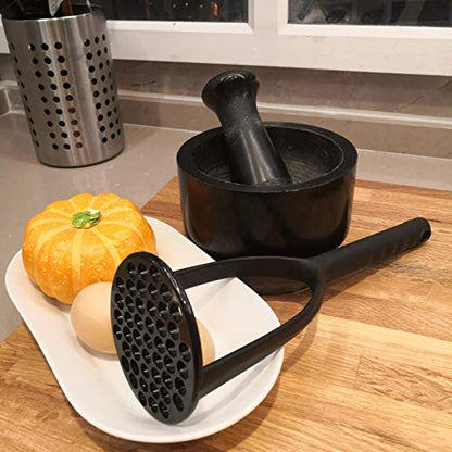  Potato Masher,Nylon Potato Masher,Safe For Non-Stick Cookware. Cooking And Kitchen Gadget. (Nylon Black)