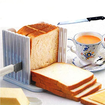 GENERIC Adjustable Toast Slicer Toast Cutting For Bread,Toast Slicing Machine Plastic Bread Slicer For Homemade Bread Slicer Loaf For Slicing (2pcs)