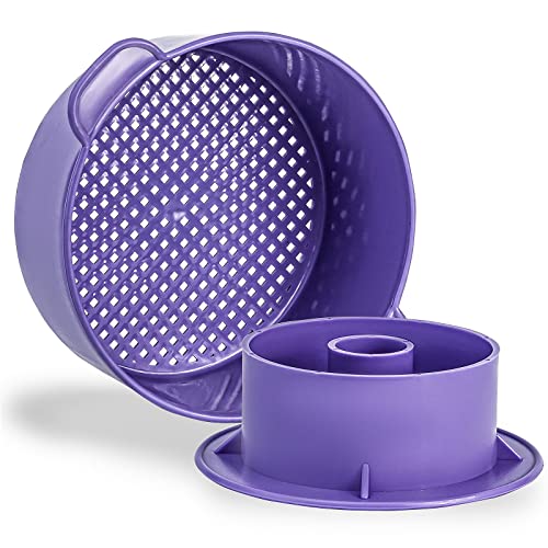  Group Hard Cheese Mold With Follower 1KG Camembert Cheese Mold - Cheese Making Machine Cheese Press Mold Strainer - Large Dutch Kadova Cheese Mold Swiss Hacer Queso