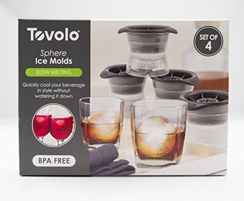  Sphere Ice Molds - Set Of 4