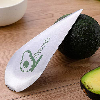  Avocado Slicer, ONEKOO Multifunction Avocado Cutter, For The Avocado Fruit Cuts, Pits, Peeled, Premium Stainless Steel, With Fruit Fork