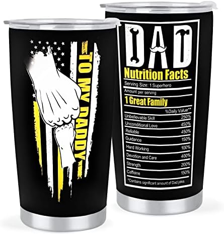  Father's Day Gifts For Husband, 20oz Stainless Steel Vacuum Insulated Tumbler Travel Coffee Mug - Birthday Day Gifts, Christmas Gifts, Valentine's Day For Men - Dishwasher Safe